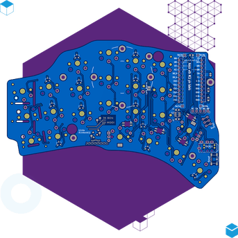 The final circuit board, ready for the factory