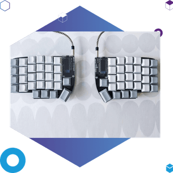 A Lily58 keyboard