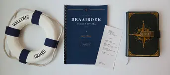 Photo of our runbook and menu for the Christmas event