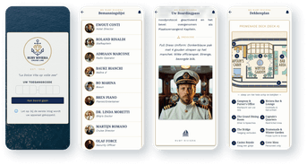 Screenshots of our MS Ruby Riviera app
